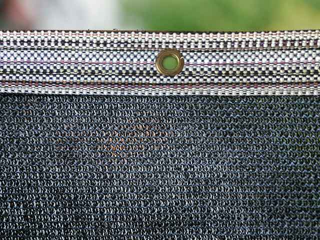 Reinforced Edge With Carpet Ribbon & Grommets